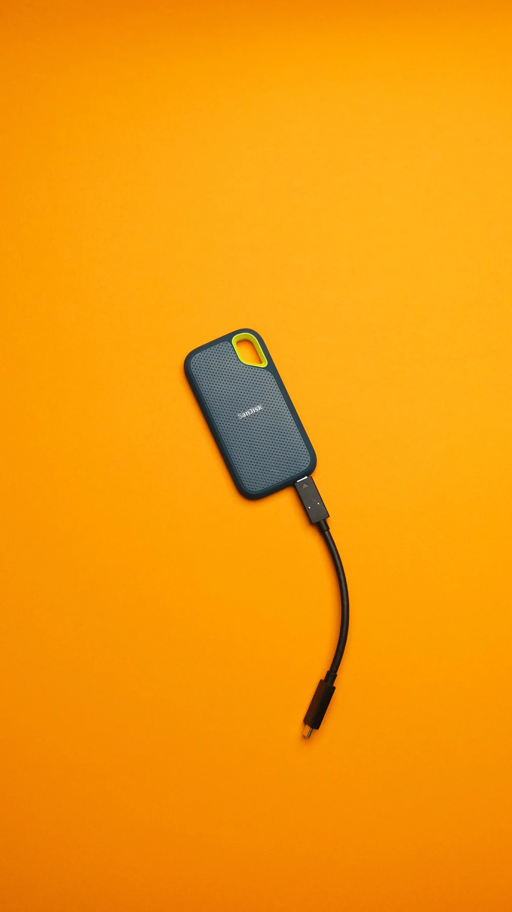 Portable SSD with a USB cable