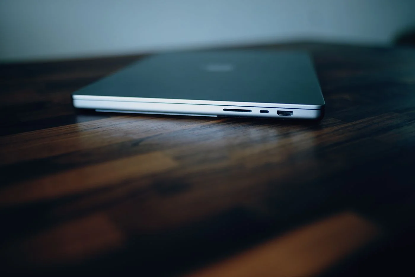 Ports on the side of a laptop