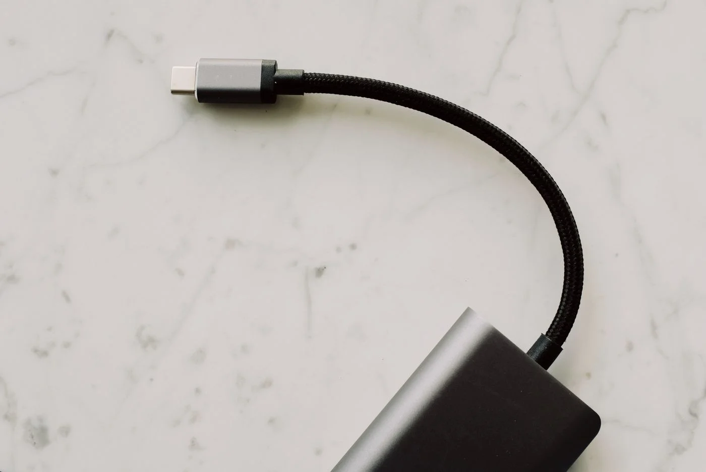 USB-C connector on an adapter